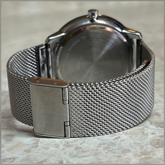 Calvin Klein CK Men’s Stainless Steel Mesh Wristwatch - Picture 5 of 11